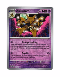 Alakazam Reverse Holo Rare 082/167 Twilight Masquerade Pokemon