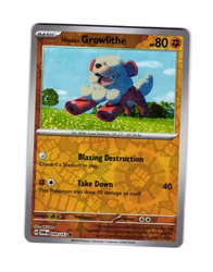 Hisuian Growlithe Reverse Holo Common 099/167 Twilight Masquerade Pokemon