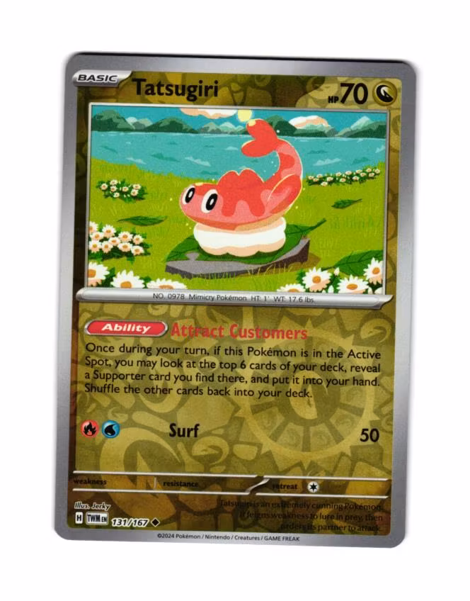 Tatsugiri Reverse Holo Uncommon 131/167 Twilight Masquerade Pokemon