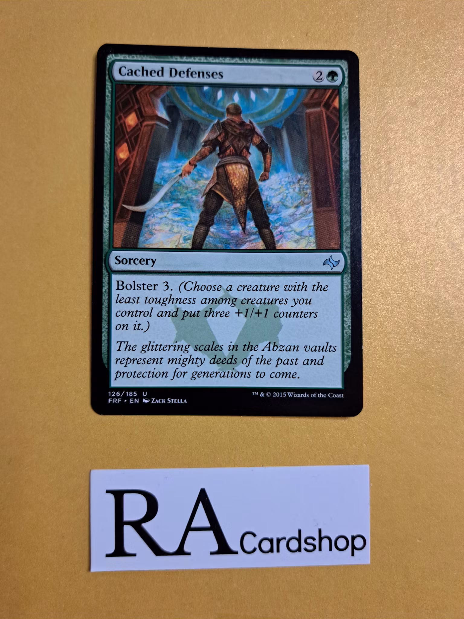 Cached Defenses Uncommon 126/185 Fate Reforged (FRF) Magic the Gathering