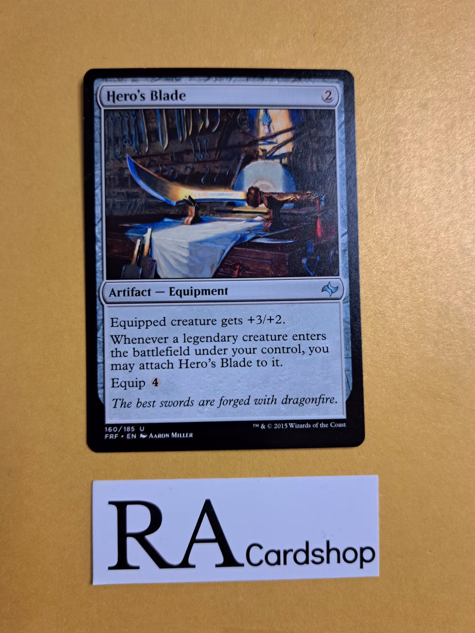 Heros Blade Uncommon 160/185 Fate Reforged (FRF) Magic the Gathering