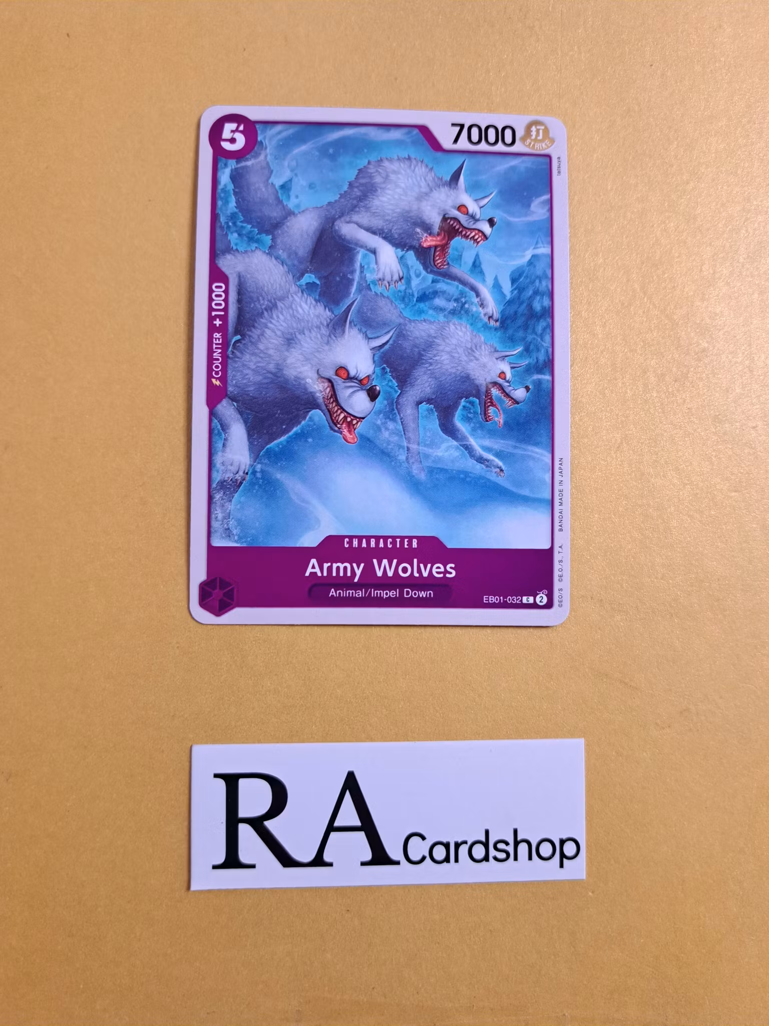 Army Wolves Common EB01-032 Memorial Collection One Piece Card Game