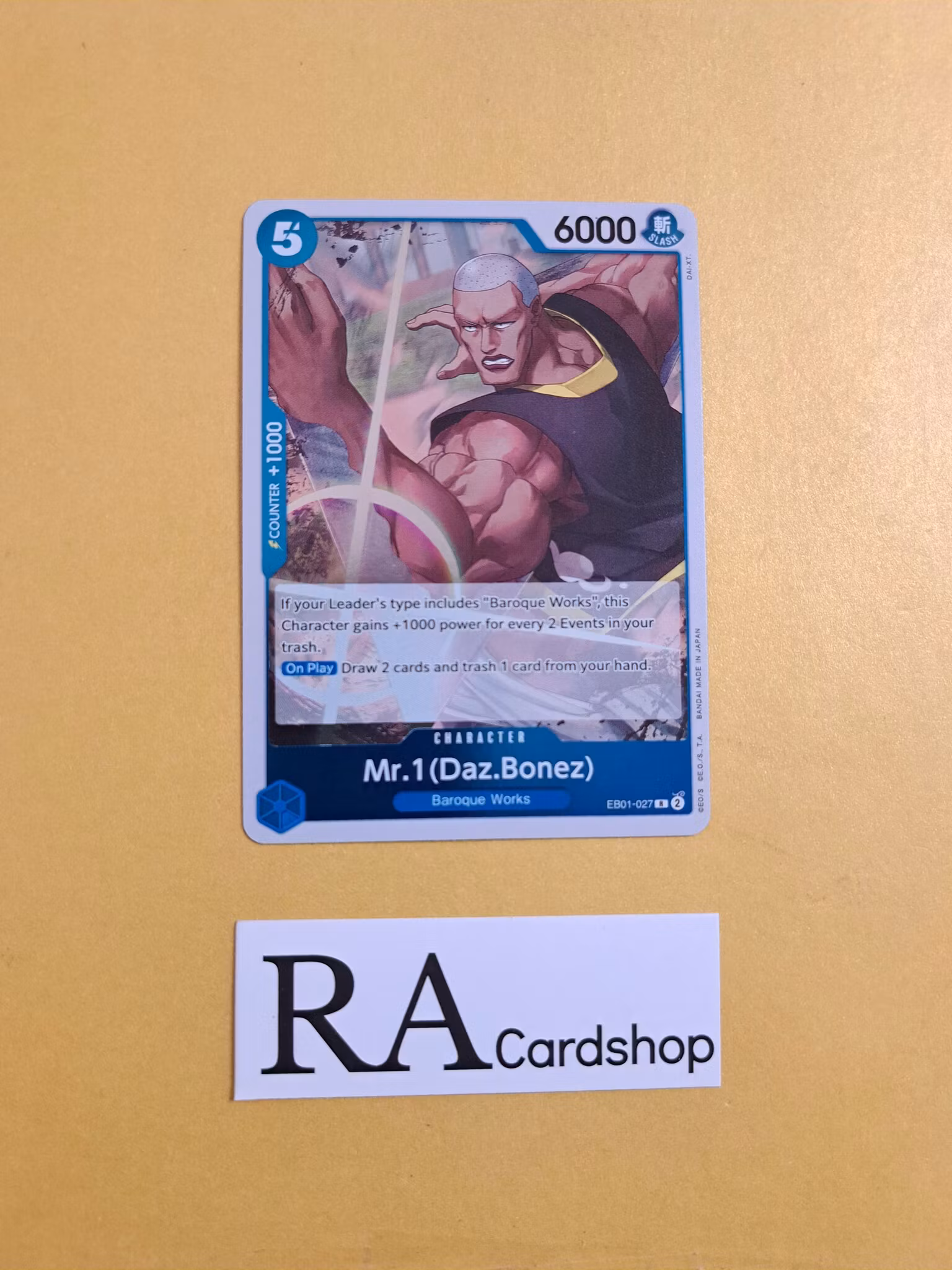 M.1(Daz.Bonez) Rare EB01-027 Memorial Collection One Piece Card Game