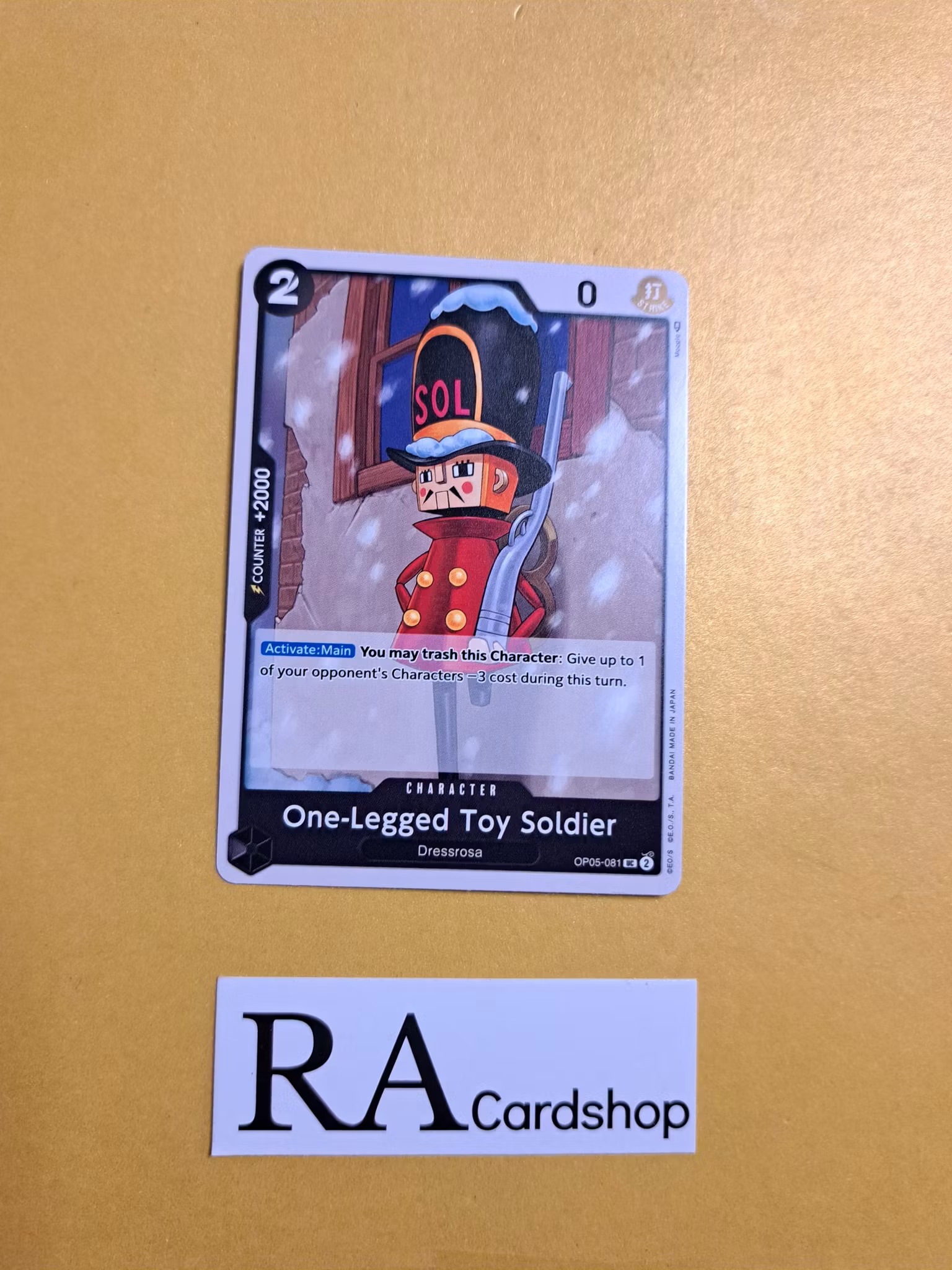 One-Legged Toy Soldier Uncommon OP05-081 Awakening of the New Era OP05 One Piece Card Game