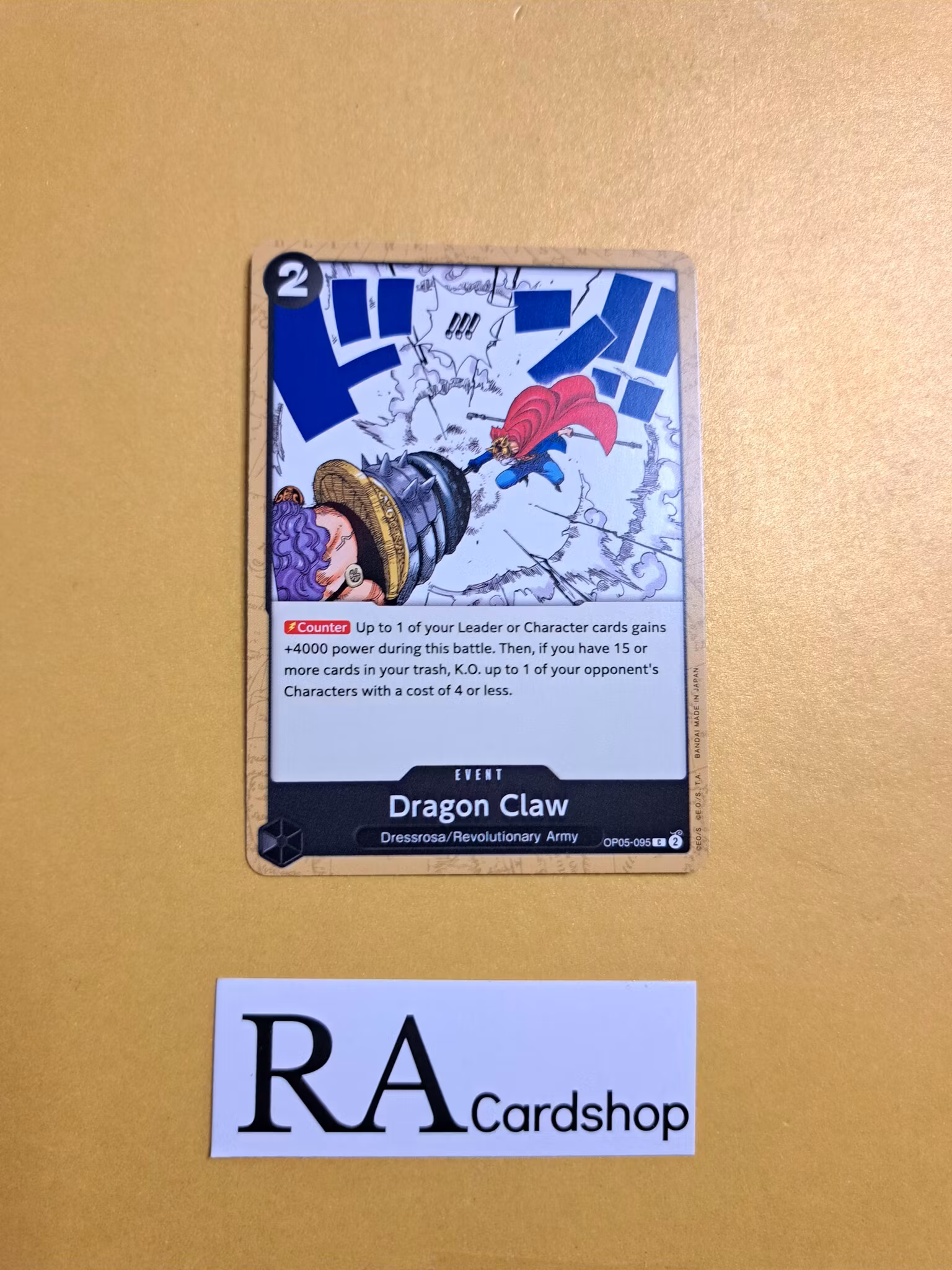 Dragon Claw Common OP05-095 Awakening of the New Era OP05 One Piece Card Game