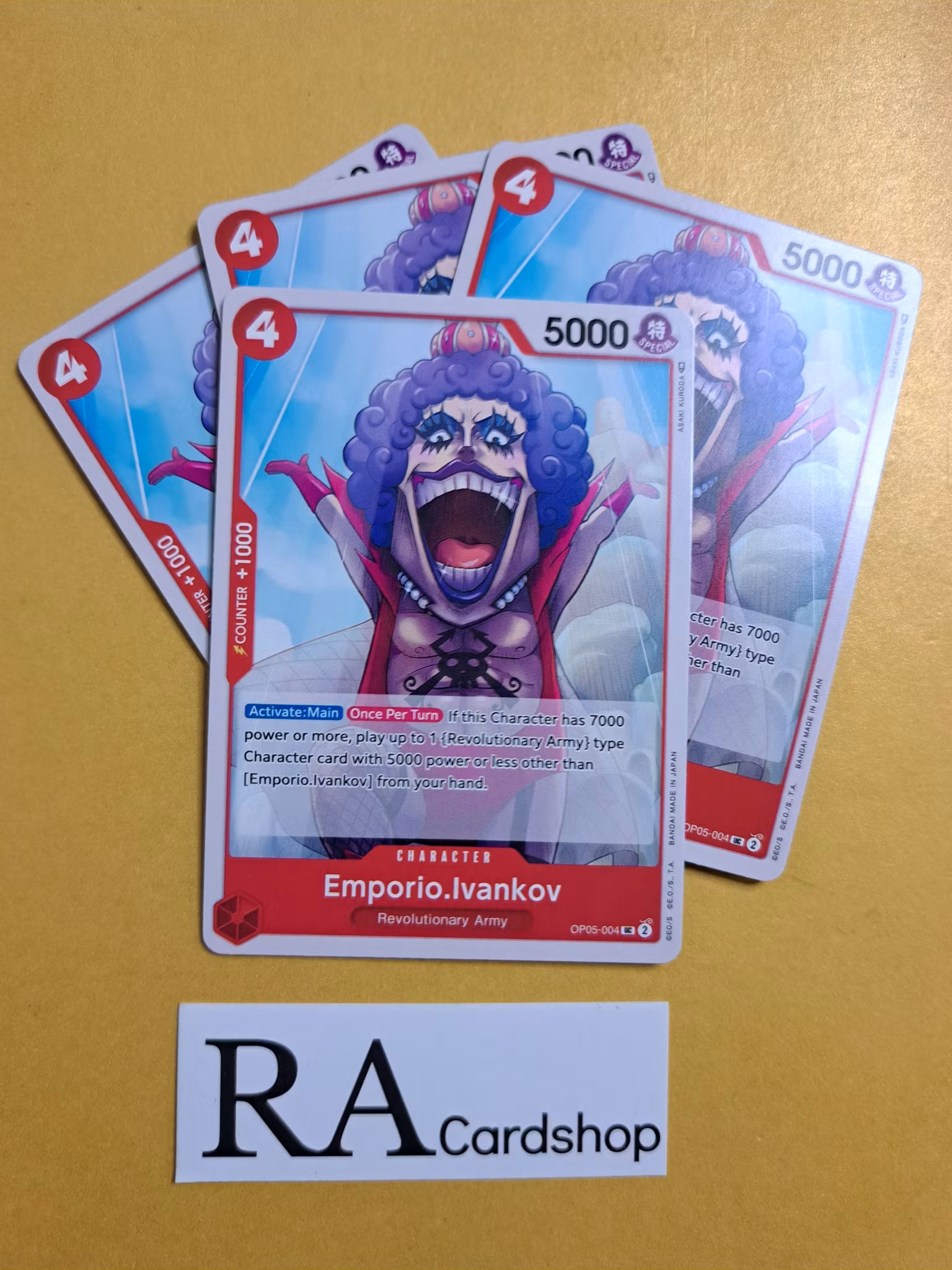 Emporio.Ivankov Uncommon Playset OP05-004 Awakening of the New Era OP05 One Piece Card Game