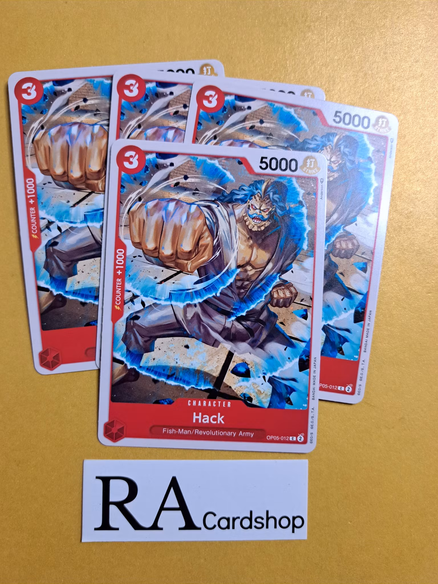 Hack Common Playset OP05-012 Awakening of the New Era OP05 One Piece Card Game