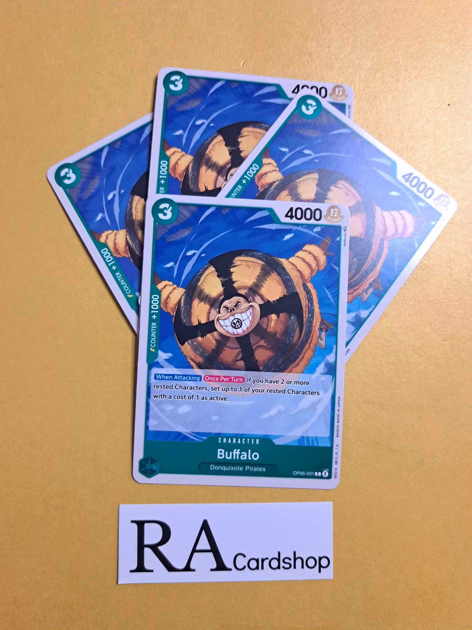 Buffalo Common Playset OP05-031 Awakening of the New Era OP05 One Piece Card Game