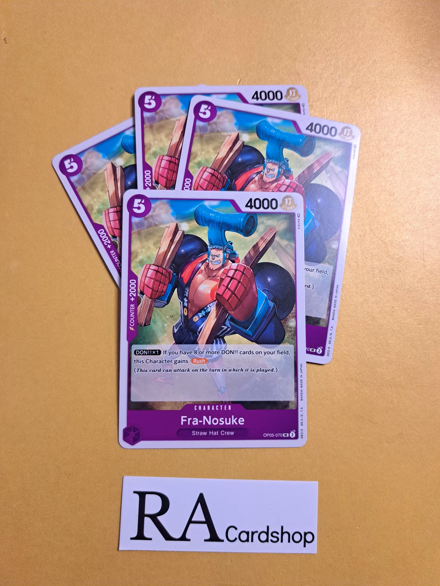 Fra-Nosuke Uncommon Playset OP05-070 Awakening of the New Era OP05 One Piece Card Game