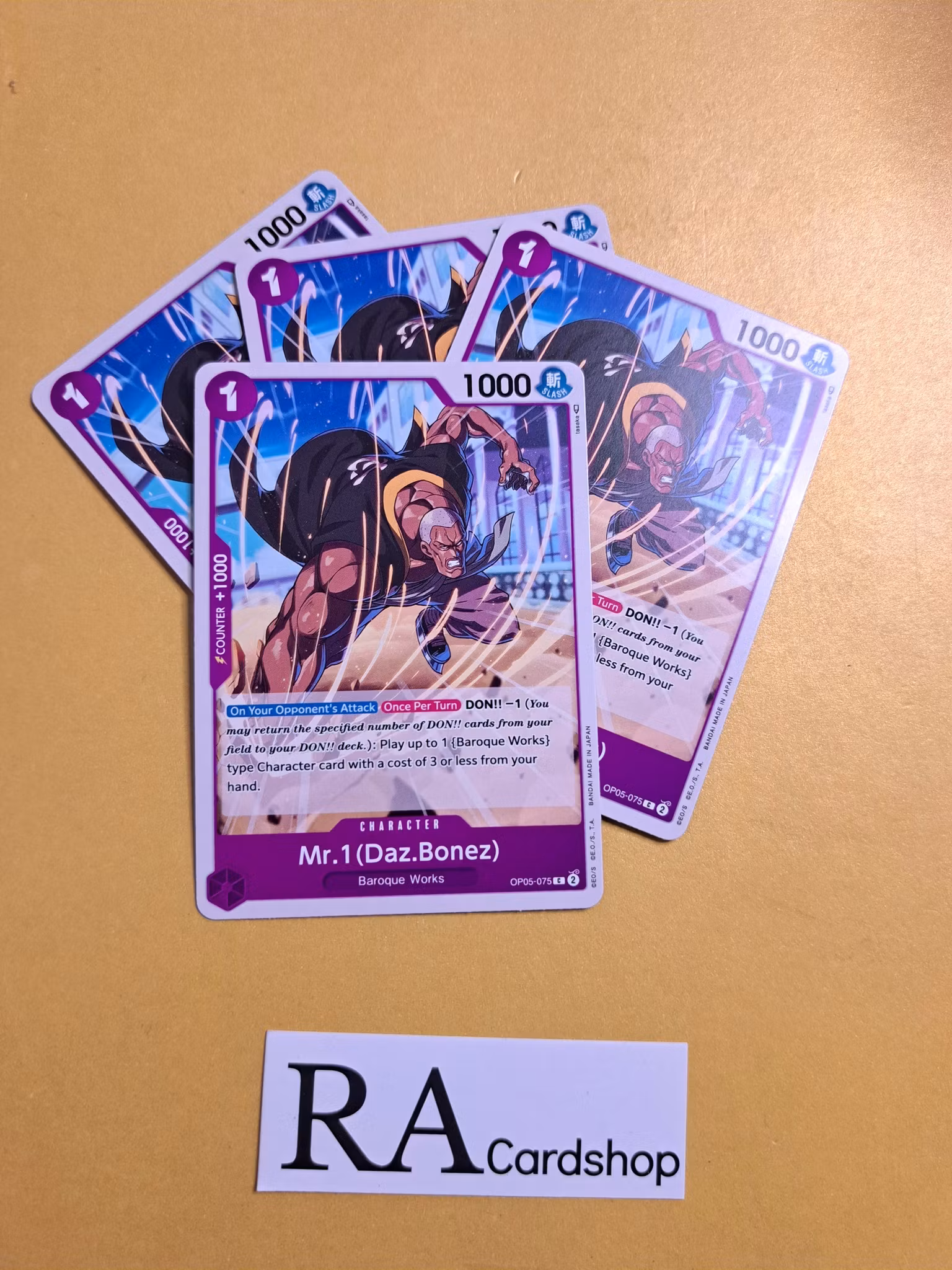 Mr.1(Daz.Bonez) Common Playset OP05-075 Awakening of the New Era OP05 One Piece Card Game