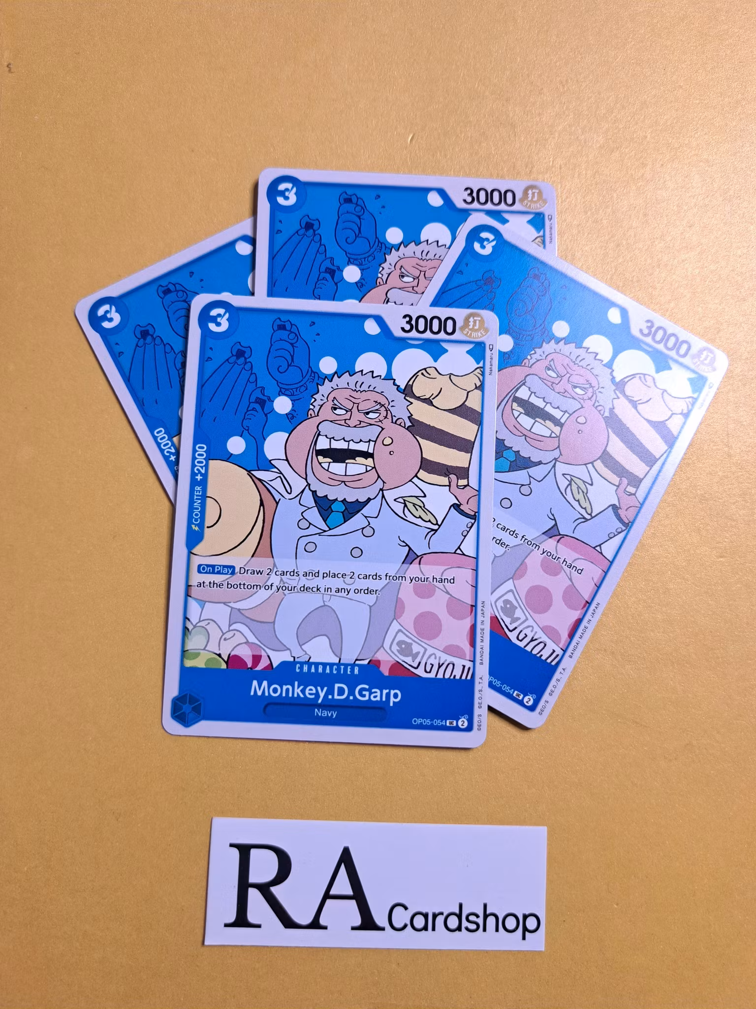 Monkey.D.Garp Uncommon Playset OP05-054 Awakening of the New Era OP05 One Piece Card Game