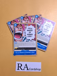 Its a Waste of Human Life!! Common Playset OP05-058 Awakening of the New Era OP05 One Piece Card Game
