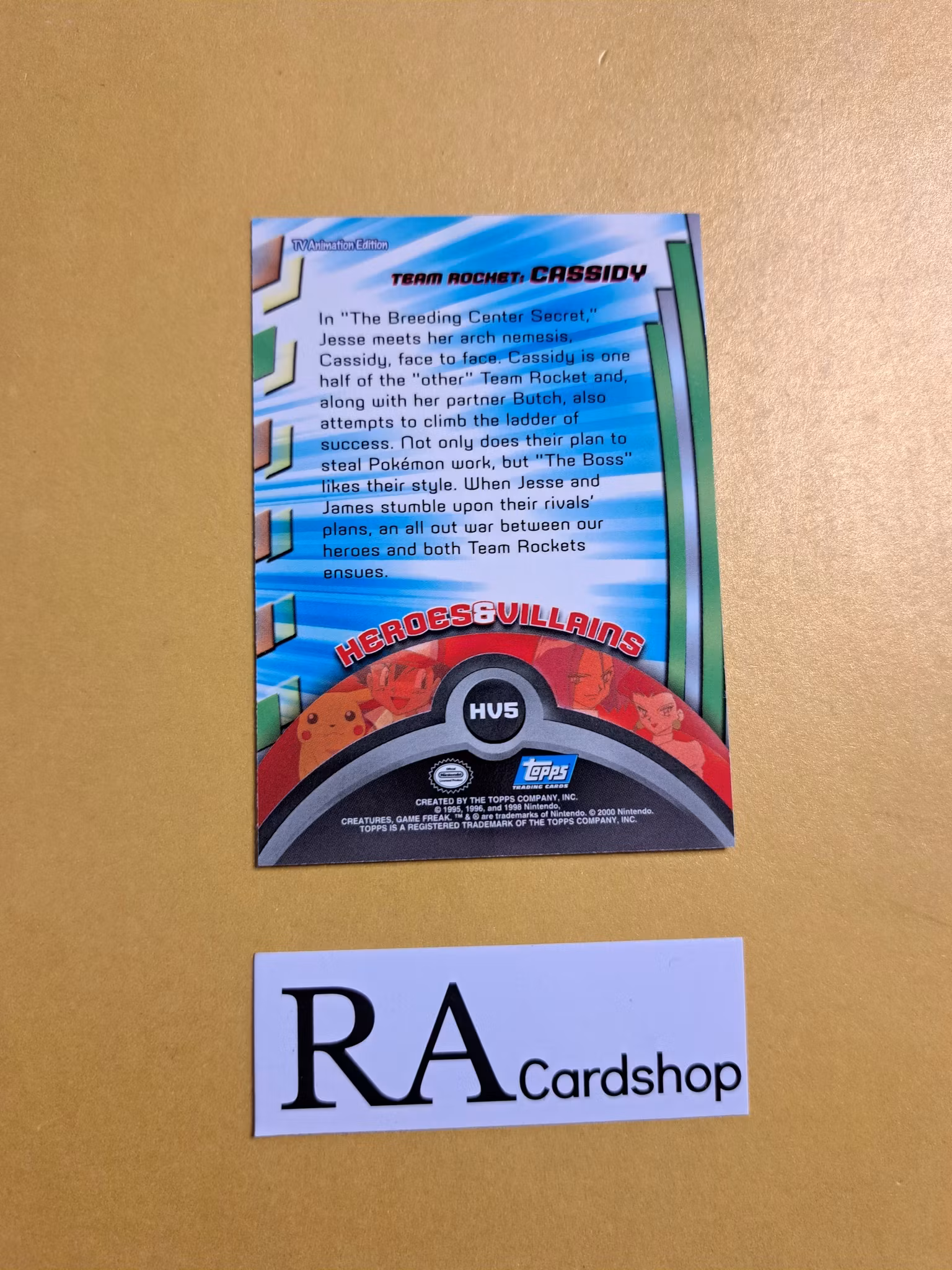 Team Rocket: Cassidy HV5 Topps Pokemon (2)