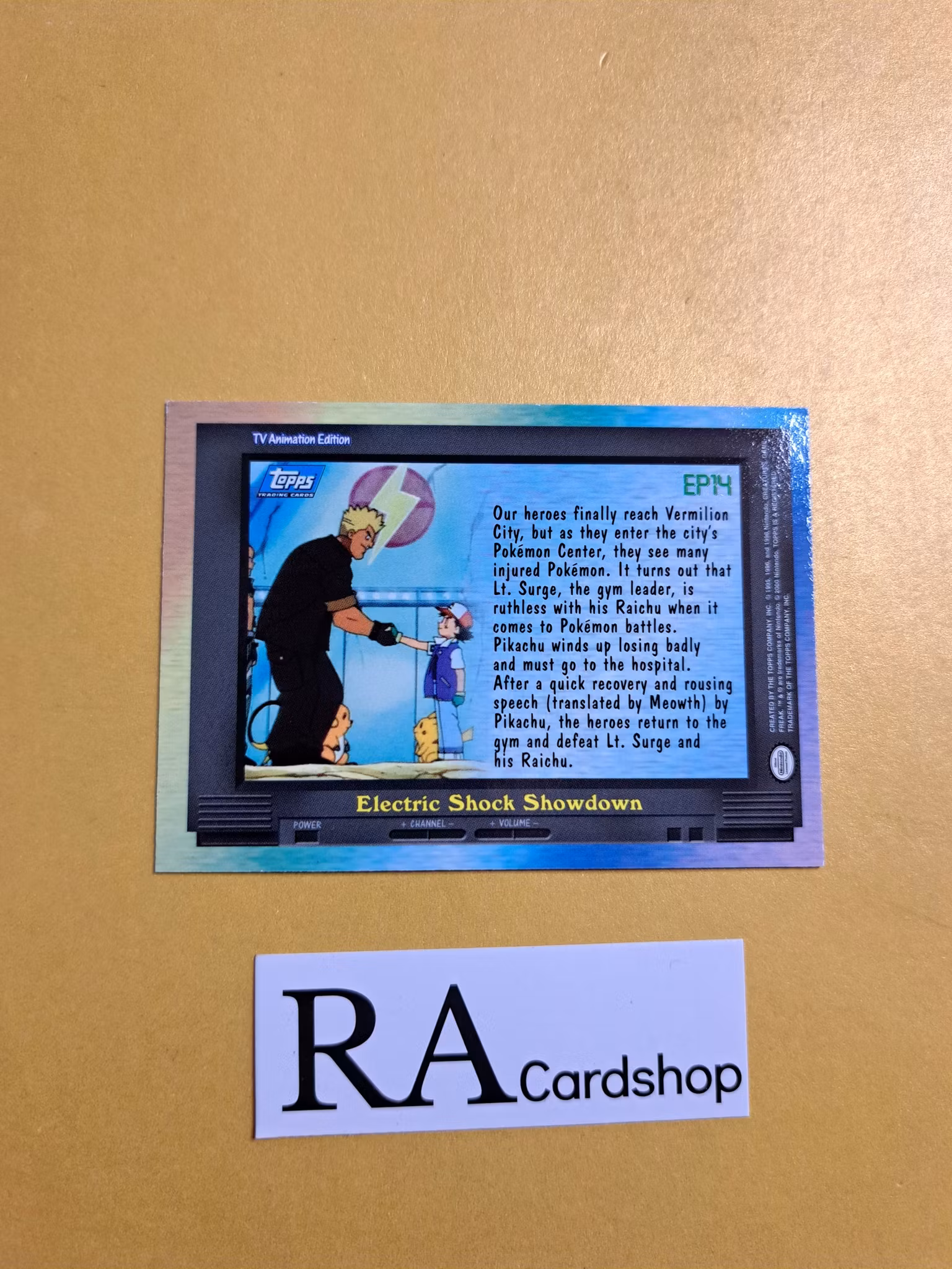 Electric Shock Showdown EP14 Foil Topps Tv Animation Edition Topps Pokemon