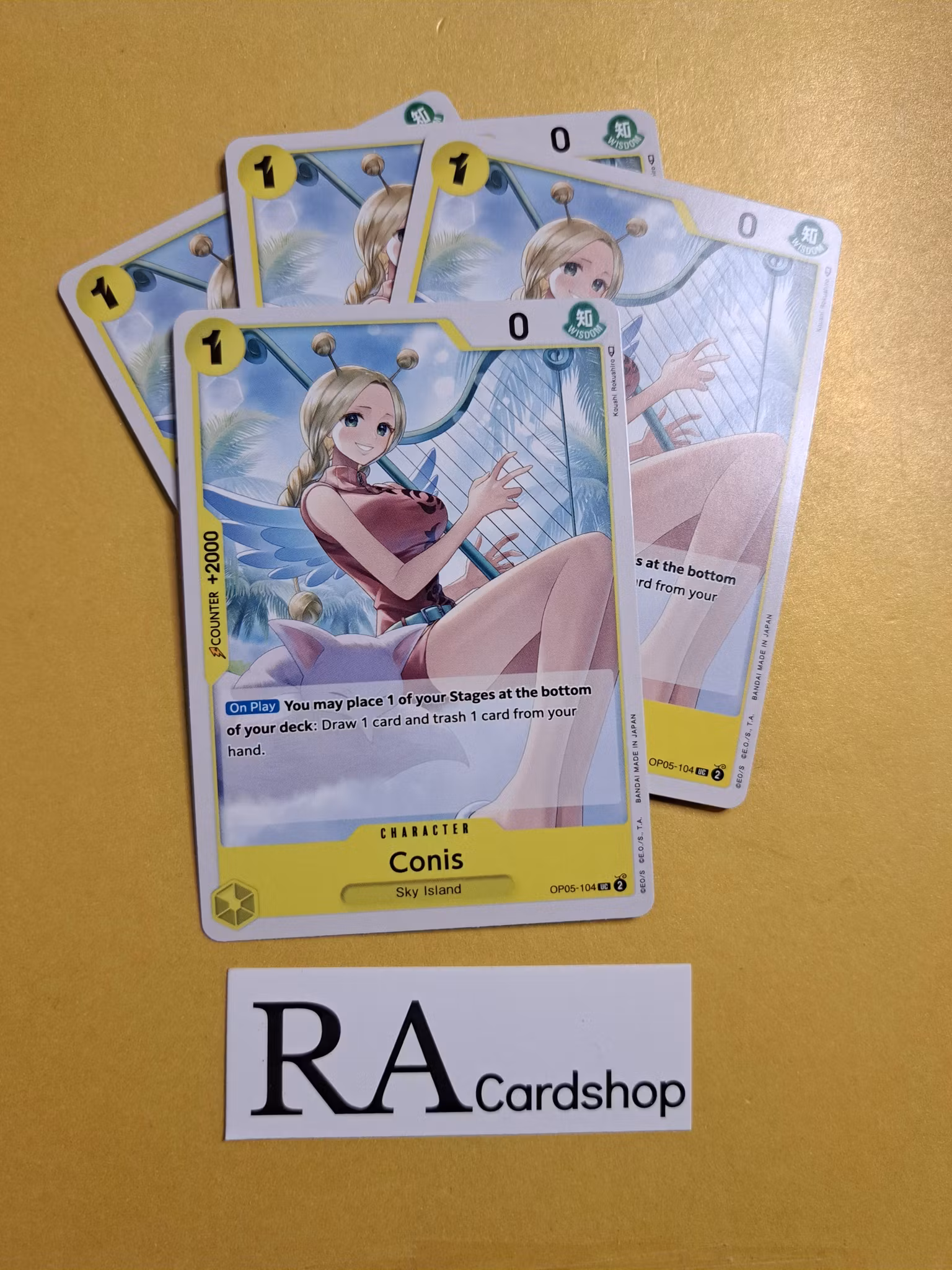 Conis Uncommon Playset OP05-104 Awakening of the New Era OP05 One Piece Card Game