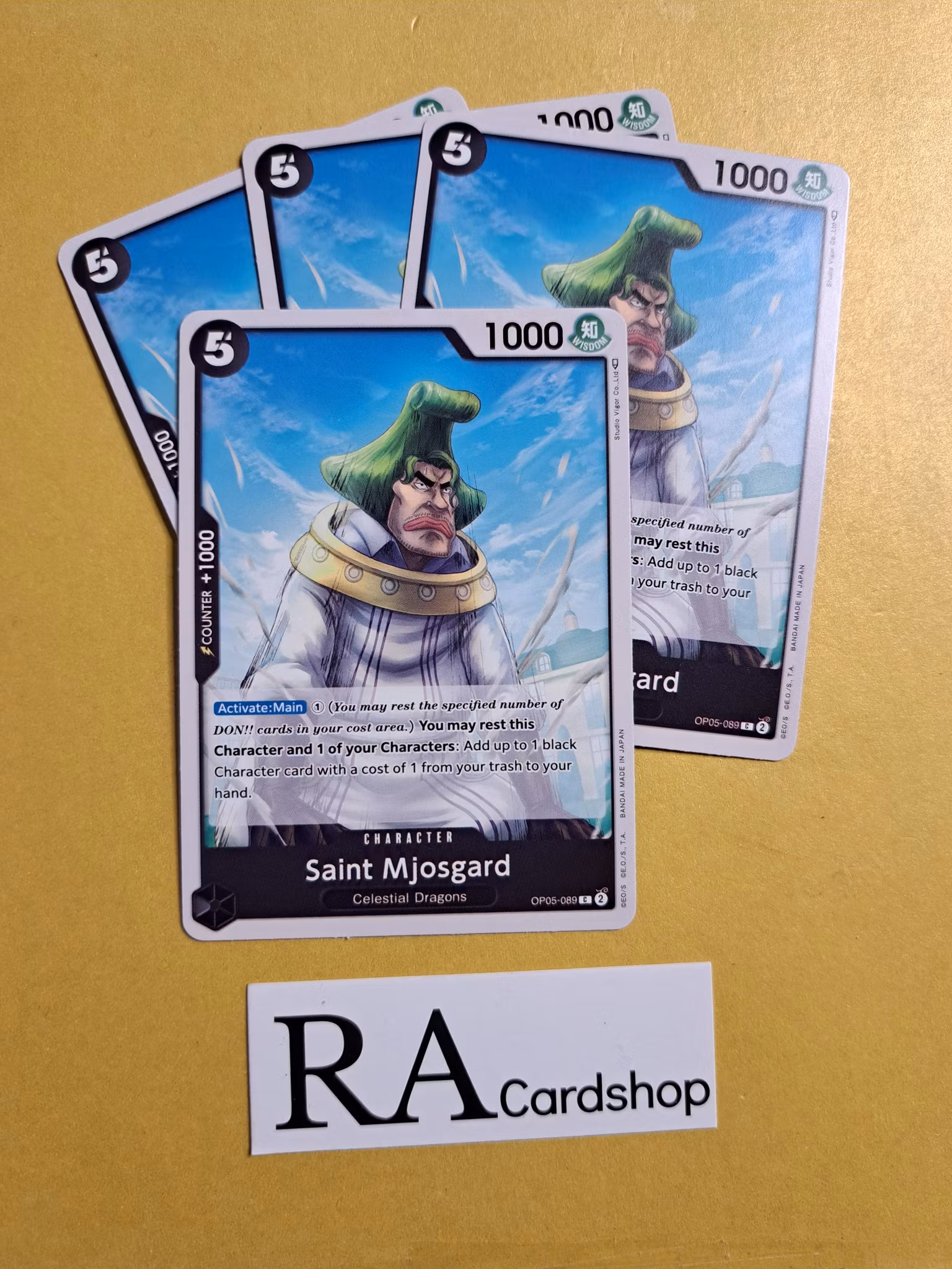 Saint Mjosgard Common Playset OP05-089 Awakening of the New Era OP05 One Piece Card Game