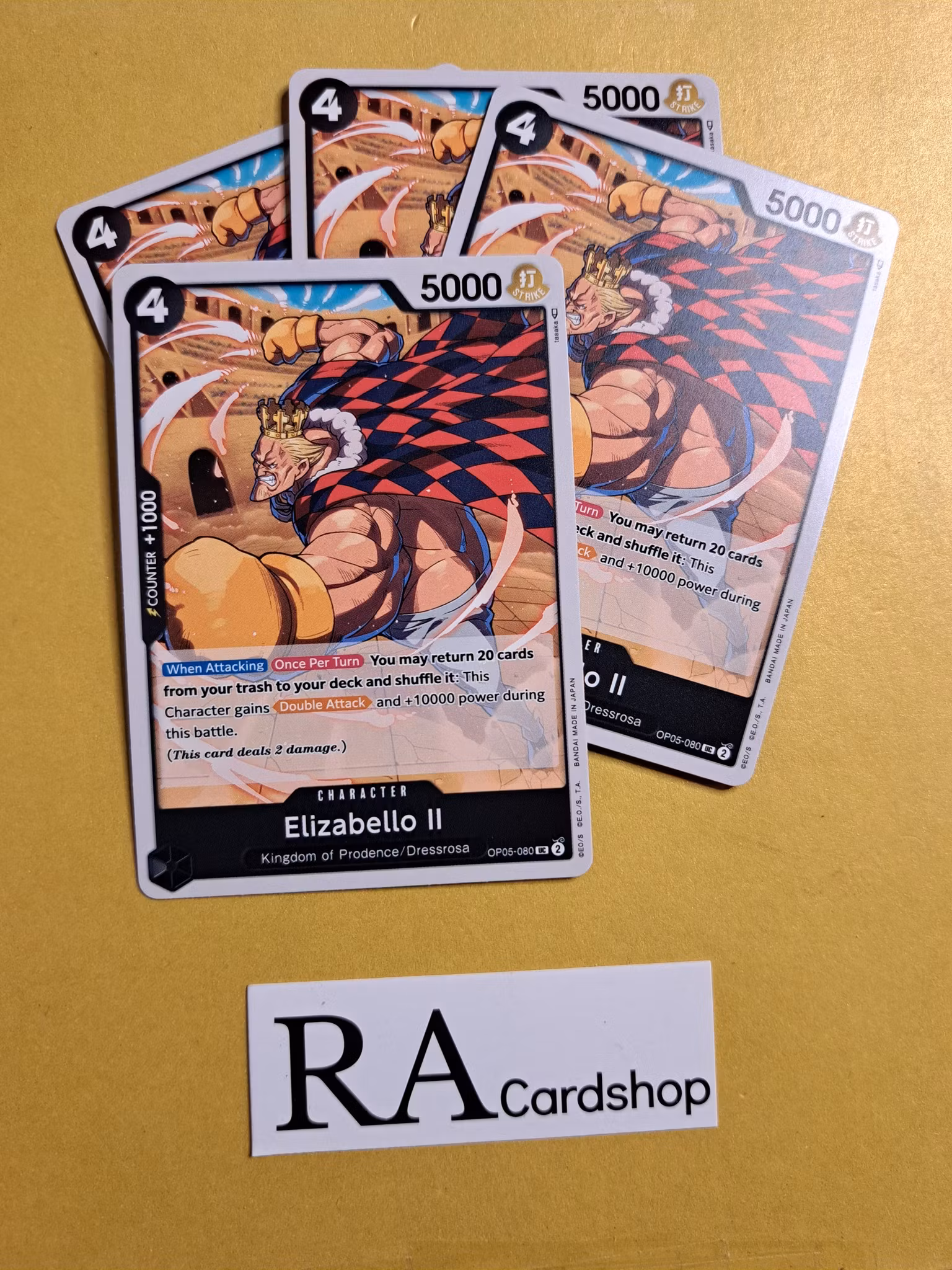 Elizabello II Uncommon Playset OP05-080 Awakening of the New Era OP05 One Piece Card Game