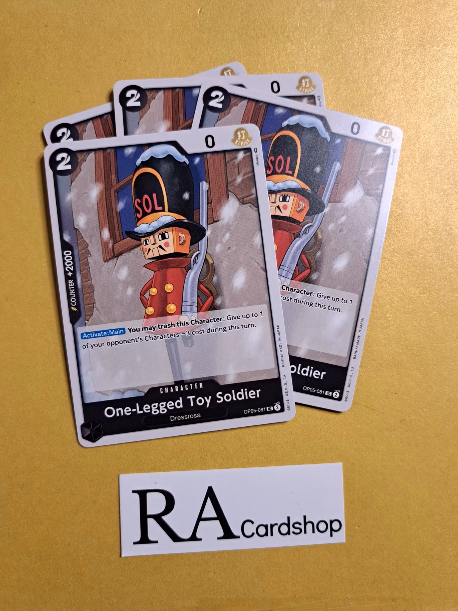 One-Legged Toy Soldier Uncommon Playset OP05-081 Awakening of the New Era OP05 One Piece Card Game