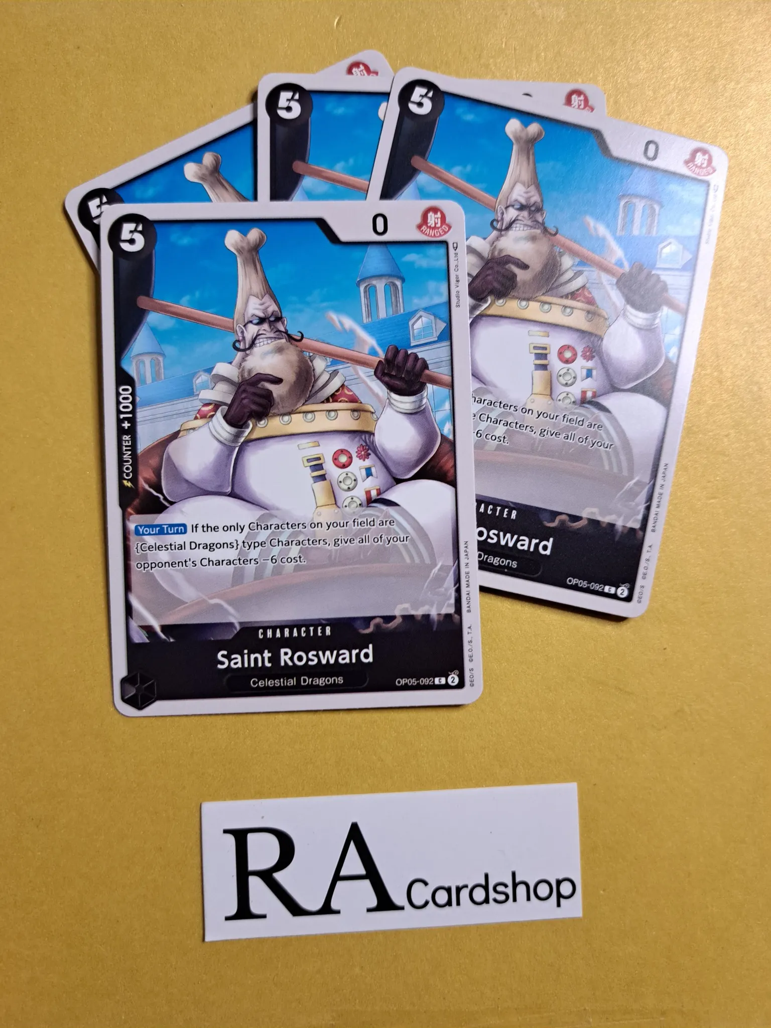 Sain Roop Ra Saint Rosward Common Playset OP05-092 Awakening of the New Era OP05 One ...