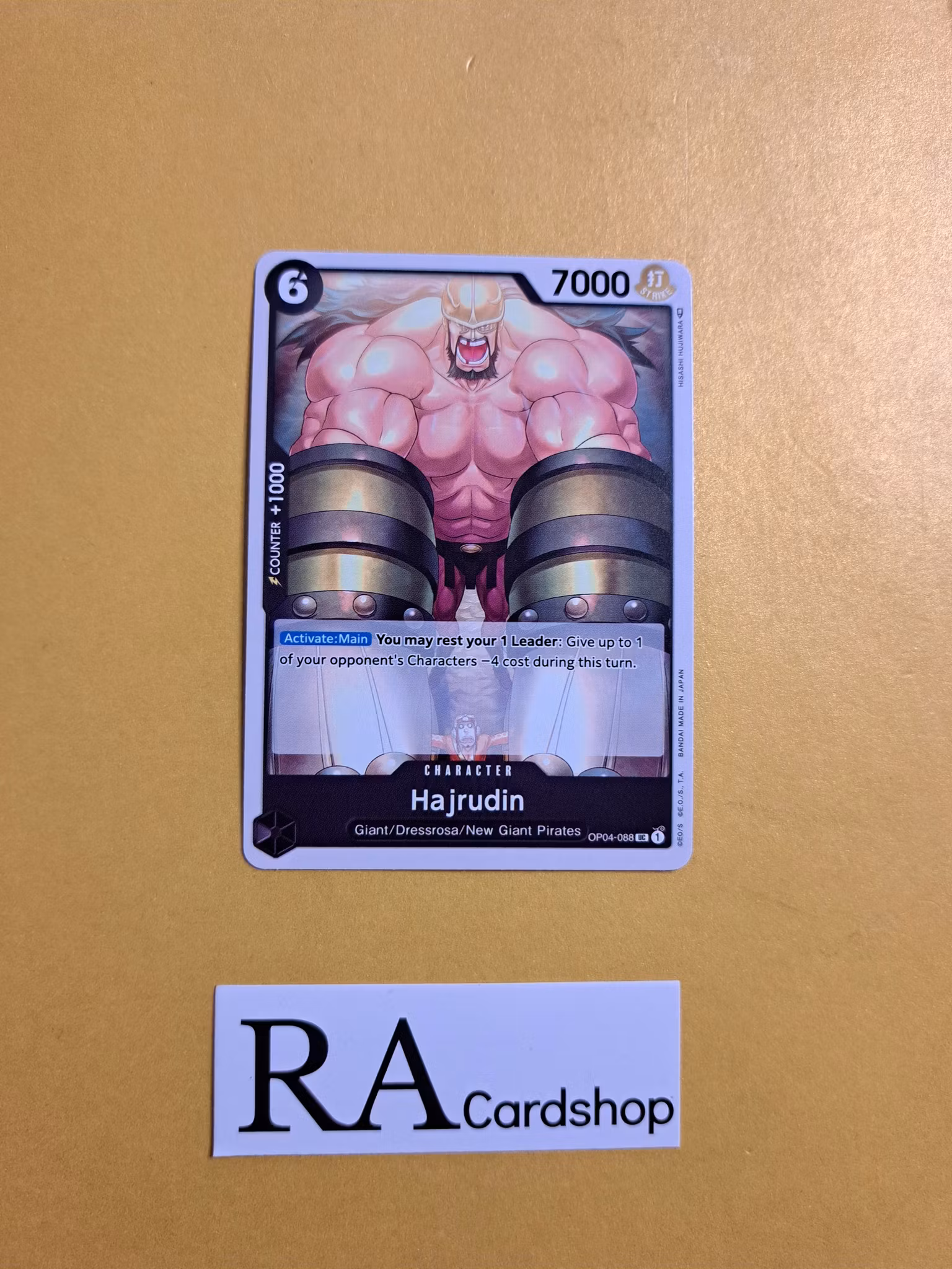 Hajrudin Uncommon OP04-088 Kingdoms of Intrigue OP04 One Piece Card Game