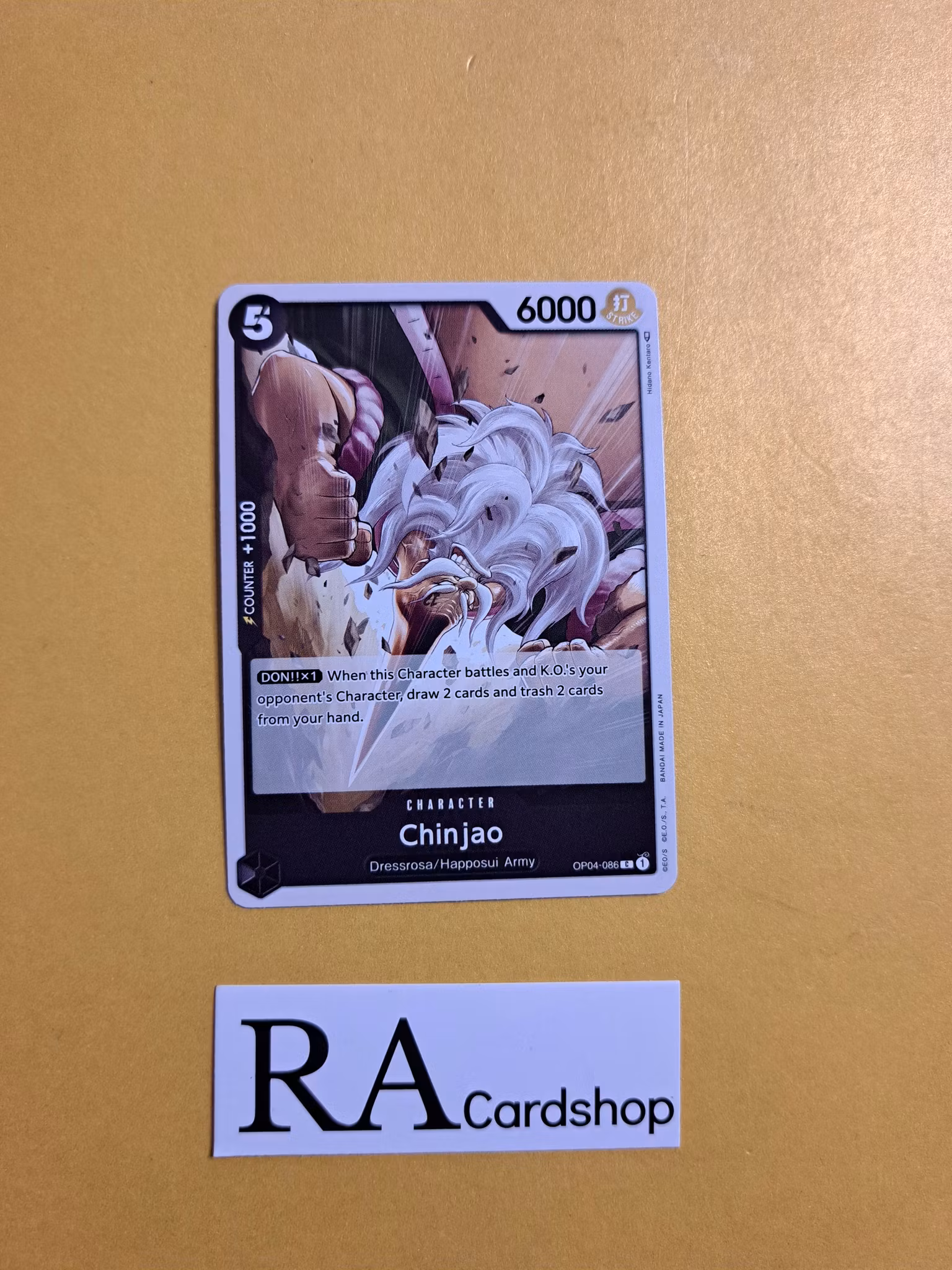 Chinjao Common OP04-086 Kingdoms of Intrigue OP04 One Piece Card Game
