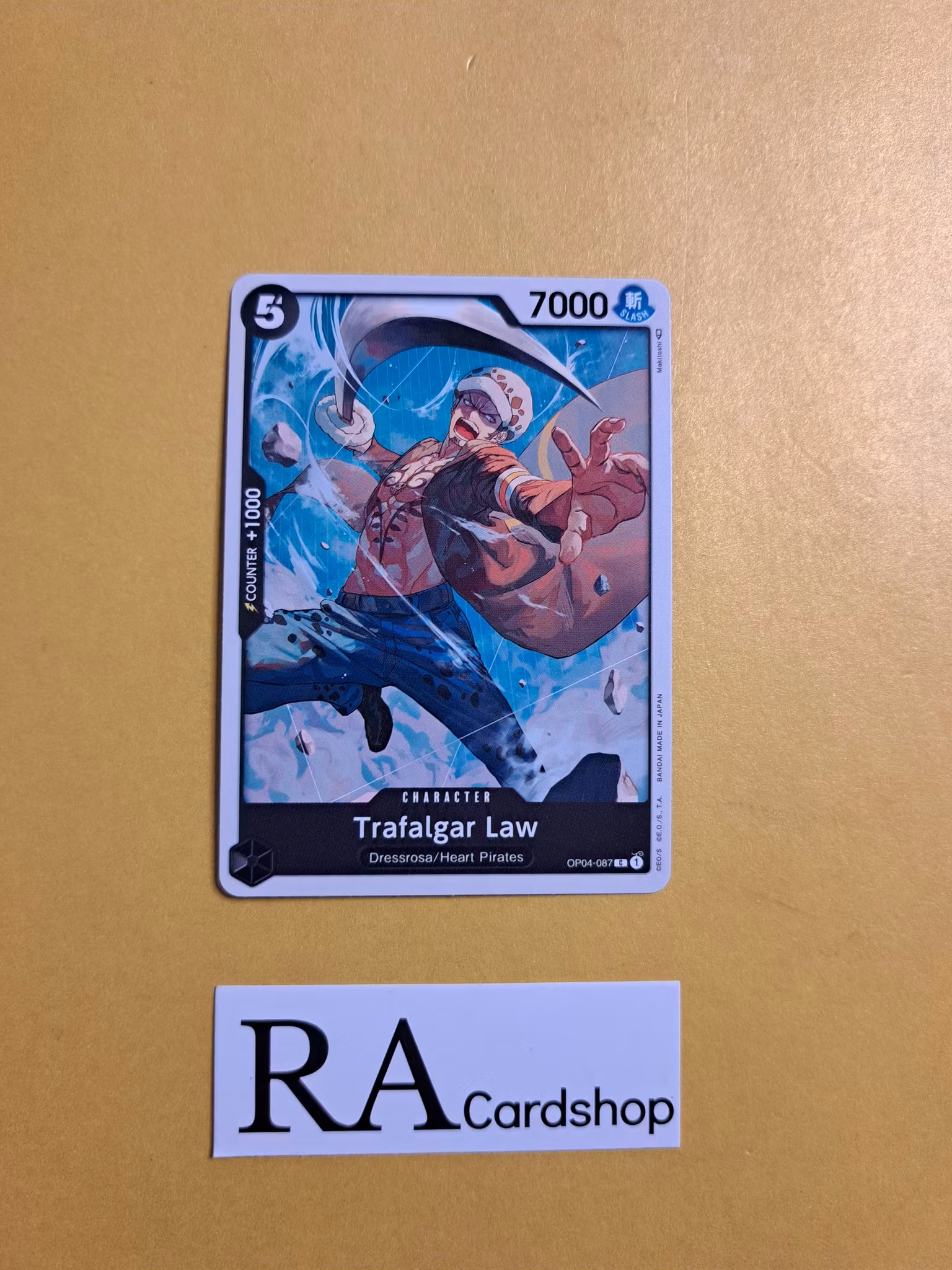 Trafalgar Law Common OP04-087 Kingdoms of Intrigue OP04 One Piece Card Game