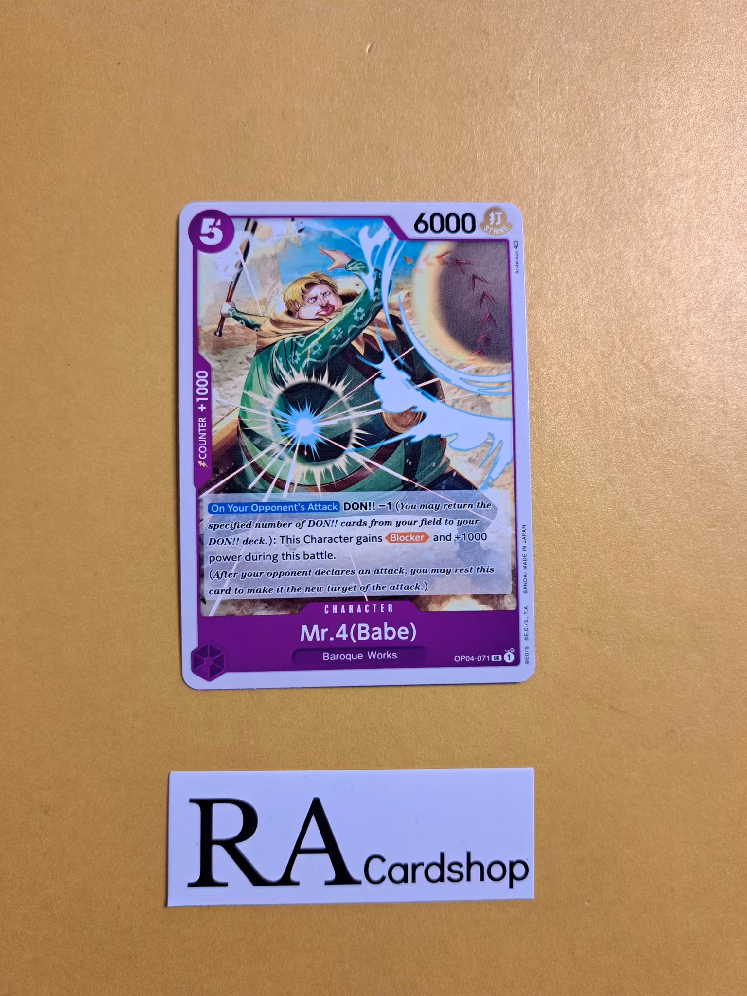 Mr.4(Babe) Uncommon OP04-071 Kingdoms of Intrigue OP04 One Piece Card Game