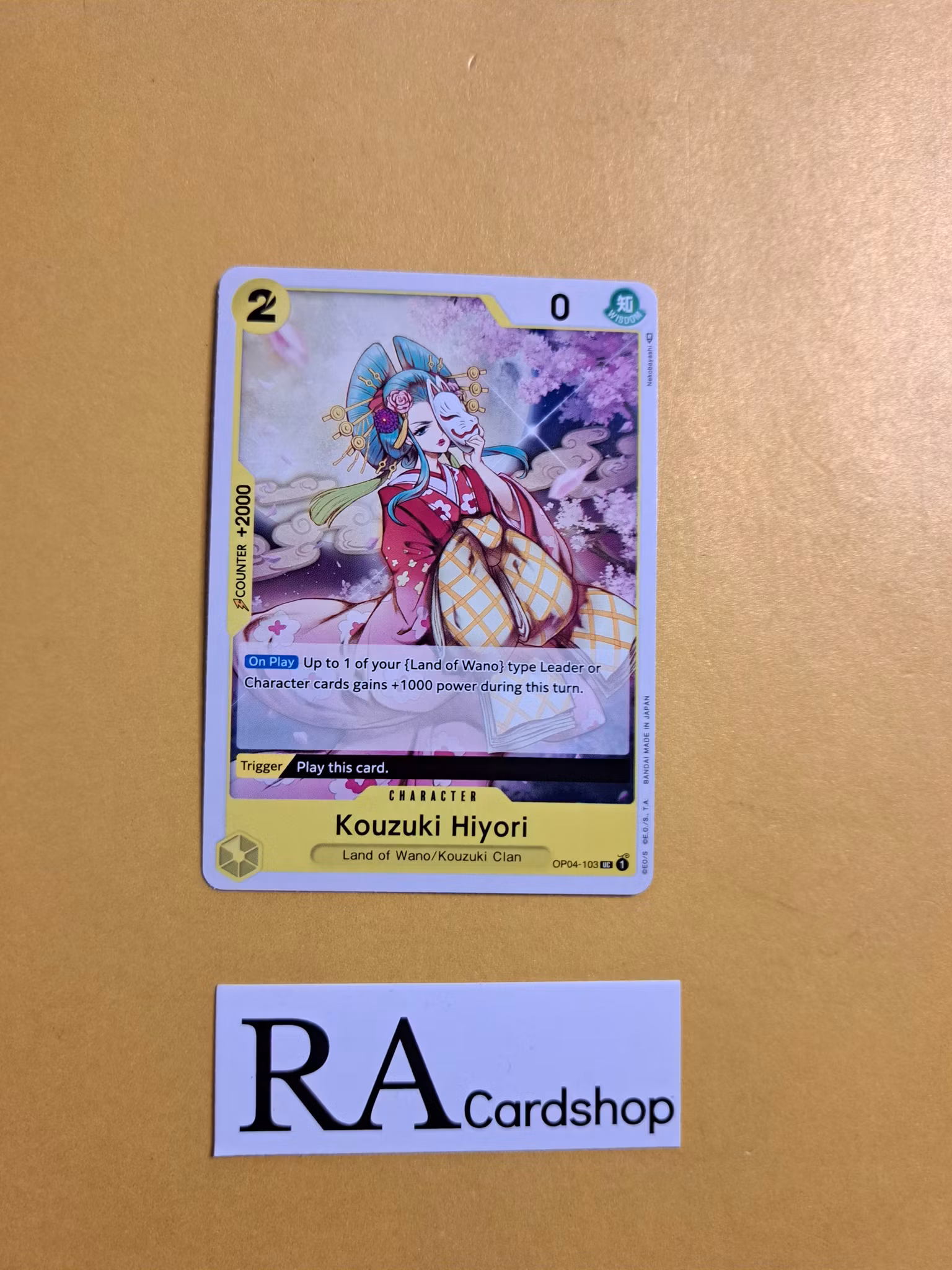 Kozuzuki Hiyori Uncommon OP04-103 Kingdoms of Intrigue OP04 One Piece Card Game