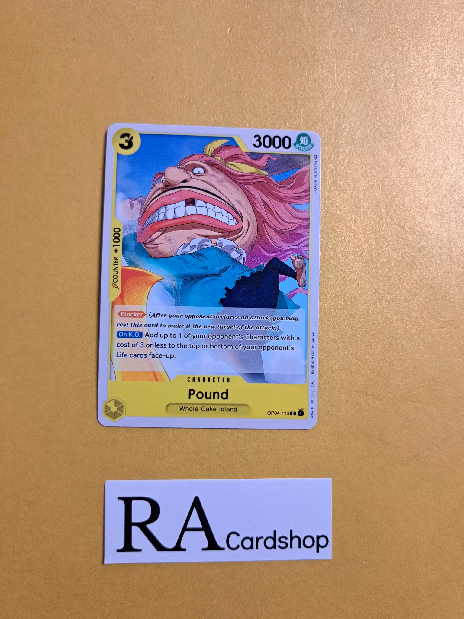 Pound Common OP04-110 Kingdoms of Intrigue OP04 One Piece Card Game