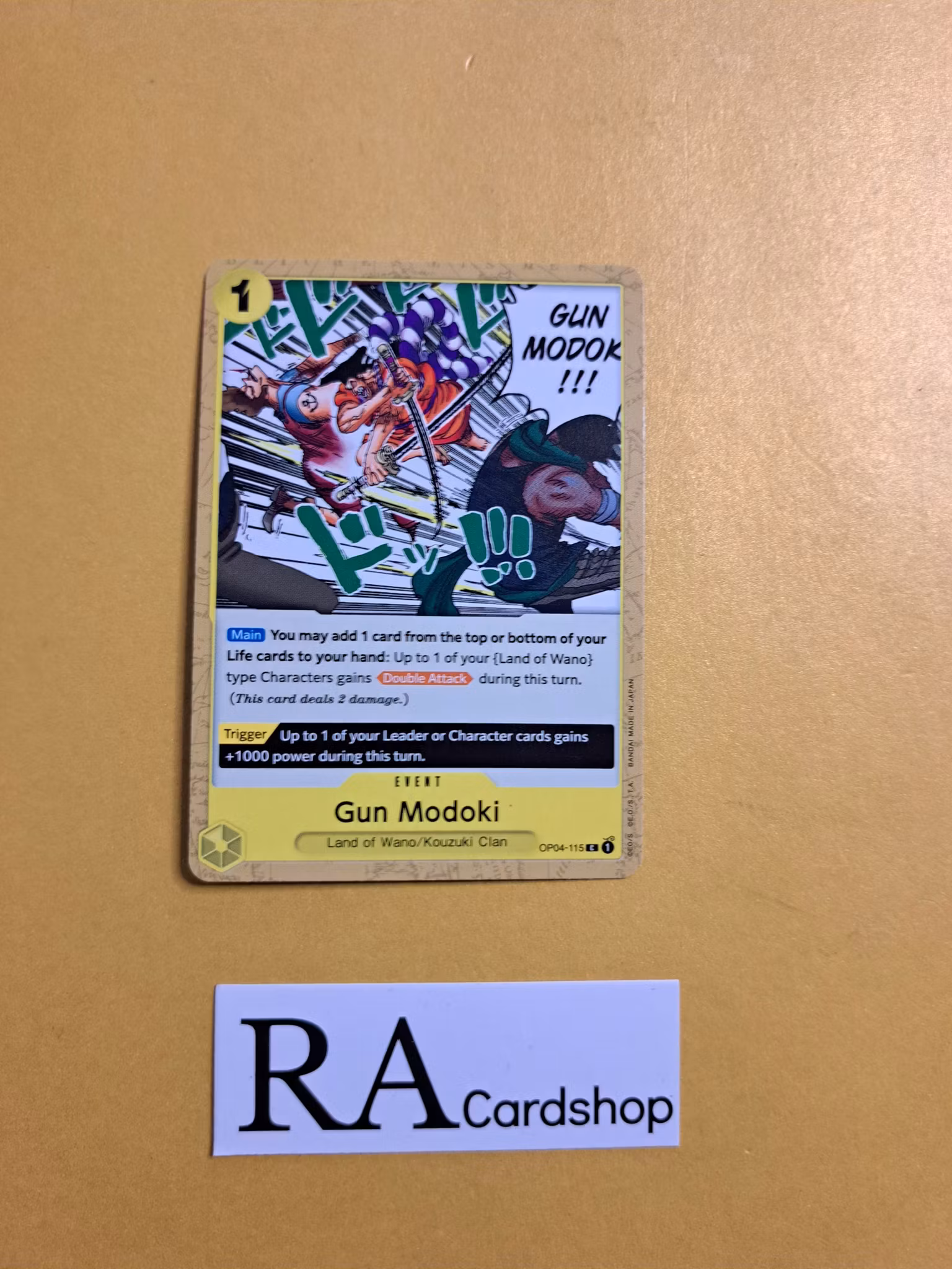 Gun Modoki Common OP04-115 Kingdoms of Intrigue OP04 One Piece Card Game