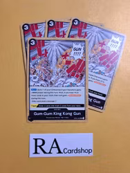 Gum-Gum King Kong Gun Uncommon Playset OP04-093 Kingdoms of Intrigue OP04 One Piece Card Game