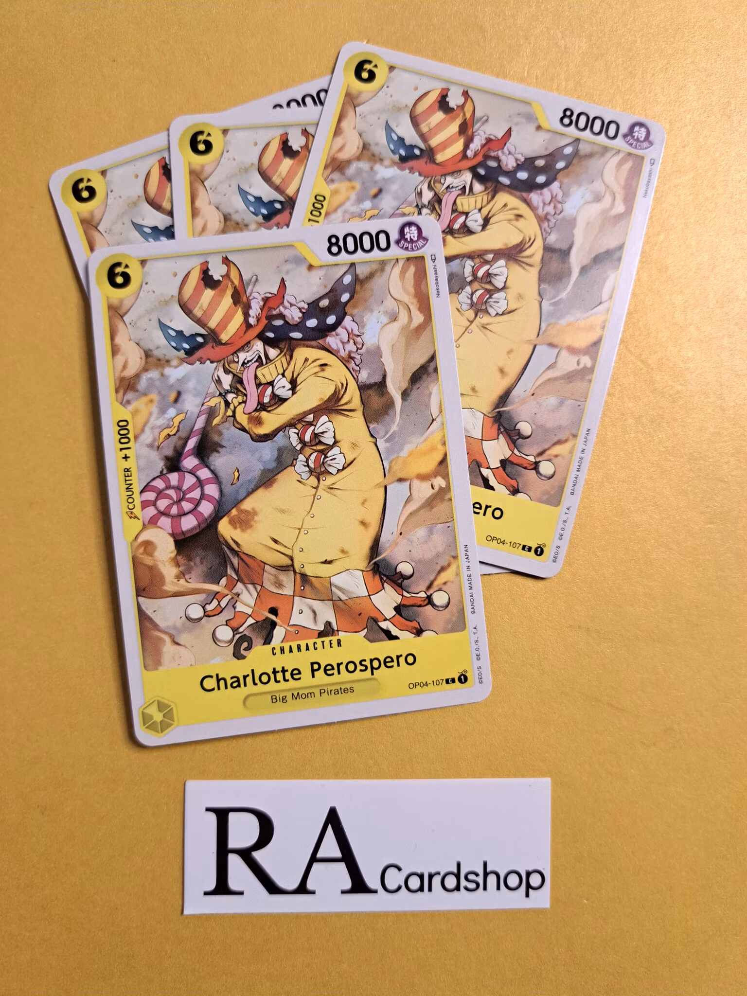 Charlotte Perospero Common Playset OP04-107 Kingdoms of Intrigue OP04 One Piece Card Game