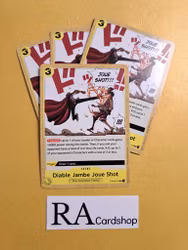 Diable Jambe Joue Shot Uncommon Playset OP04-116 Kingdoms of Intrigue OP04 One Piece Card Game