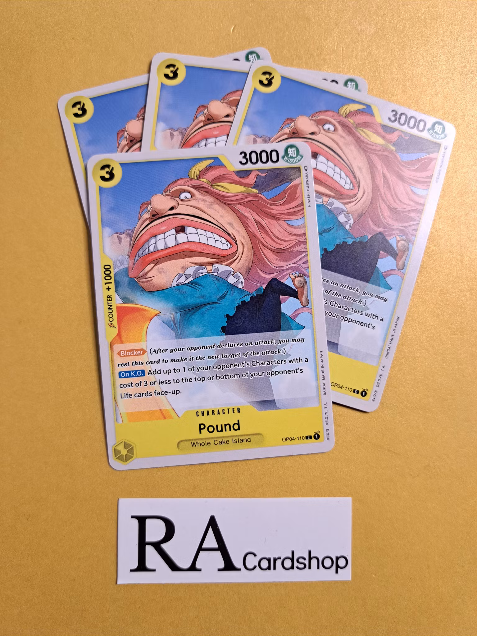 Pound Common Playset OP04-110 Kingdoms of Intrigue OP04 One Piece Card Game