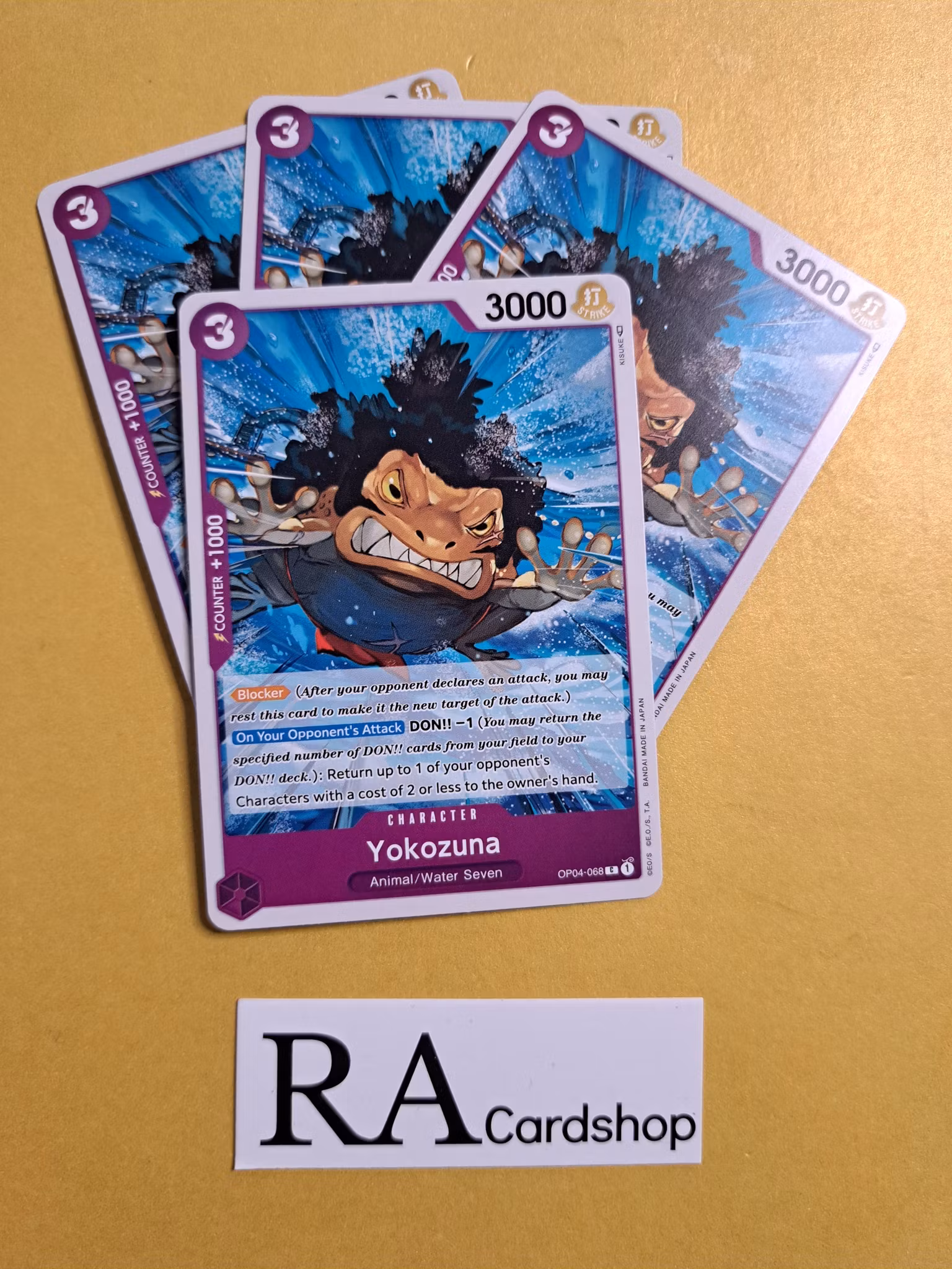 Yokozuna Common Playset OP04-068 Kingdoms of Intrigue OP04 One Piece Card Game