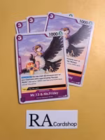 Mr.13 & Ms.Friday Common Playset OP04-073 Kingdoms of Intrigue OP04 One Piece Card Game