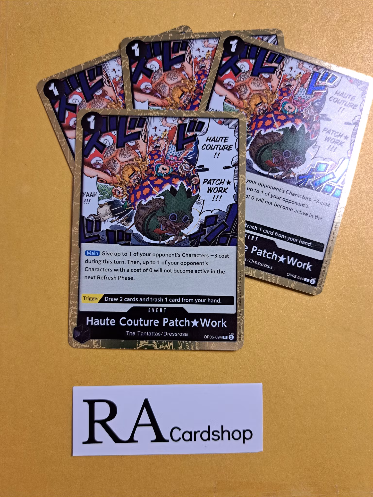 Haute Couture Patch Work Rare Playset OP05-094 Awakening of the New Era OP05 One Piece Card Game