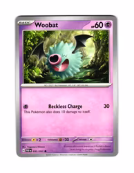 Woobat Common 032/091 Paldean Fates Pokemon