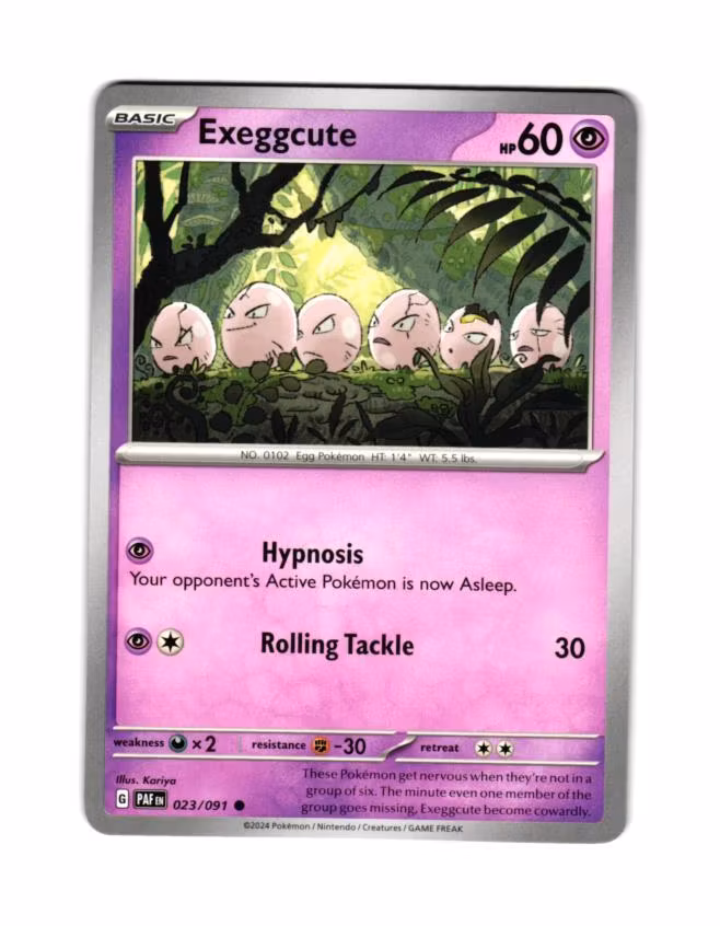 Exeggcute Common 023/091 Paldean Fates Pokemon