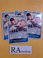 Mr.2.Bon.Kurei(Bentham) Rare Foil Playset OP02-064 Paramount War One Piece Card Game
