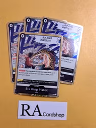 Six King Pistol Rare Full Playset OP03-097 Pillar of Strenght One Piece Card Game