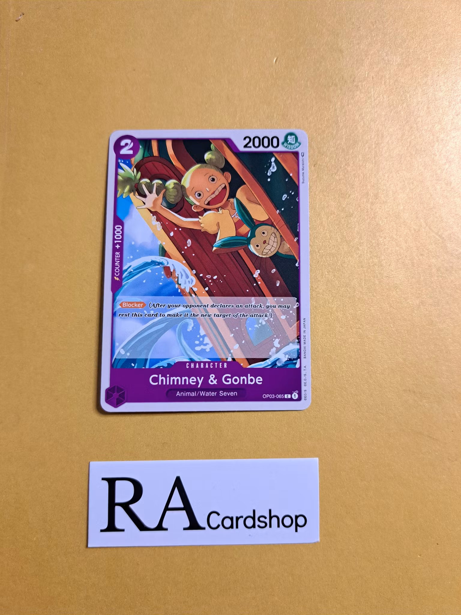 Chimney & Gonbe Common OP03-065 Pillar of Strenght One Piece Card Game