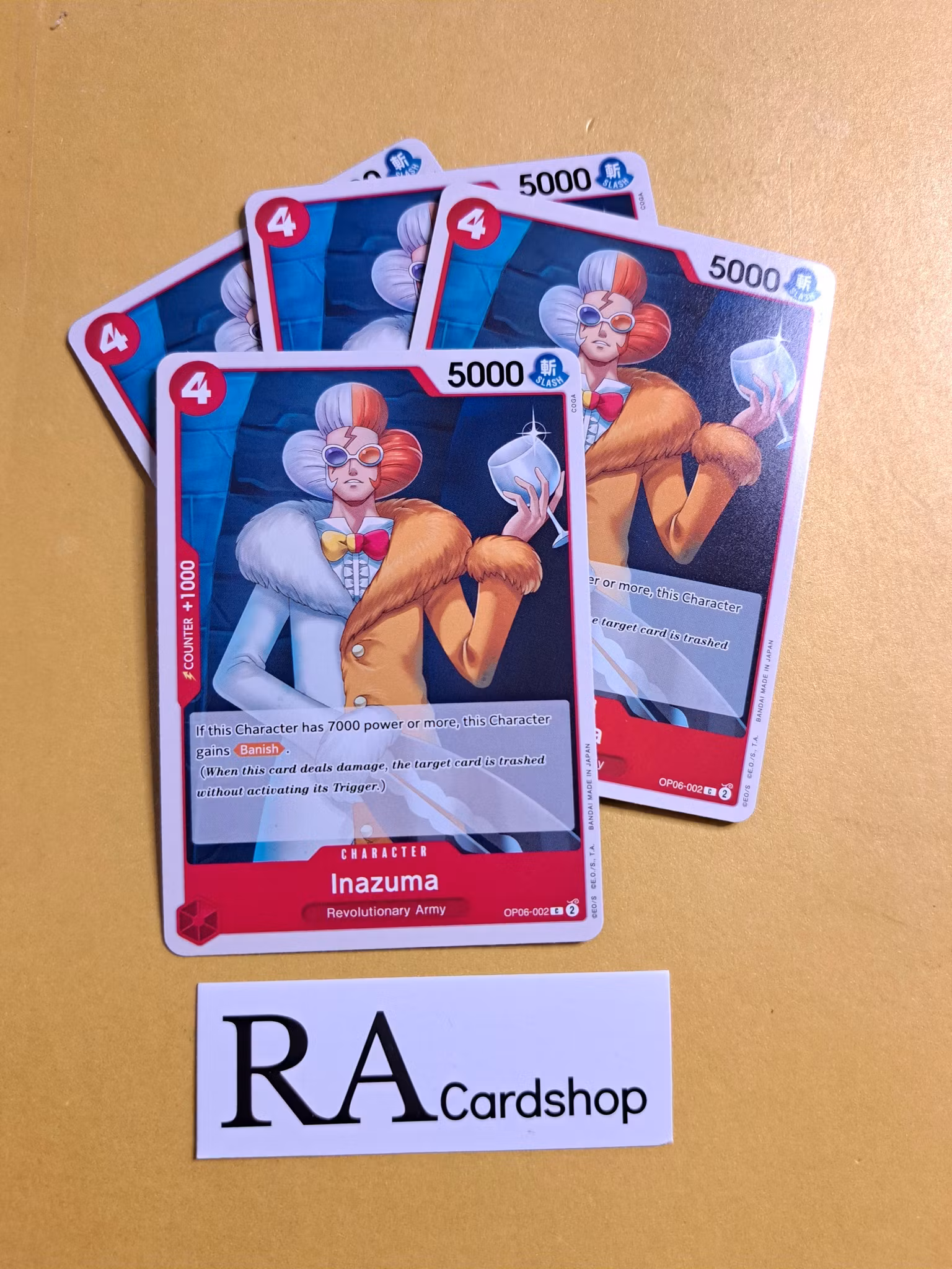 Inazuma Common Playset OP06-002 Wings of the Captain OP06 One Piece Card Game