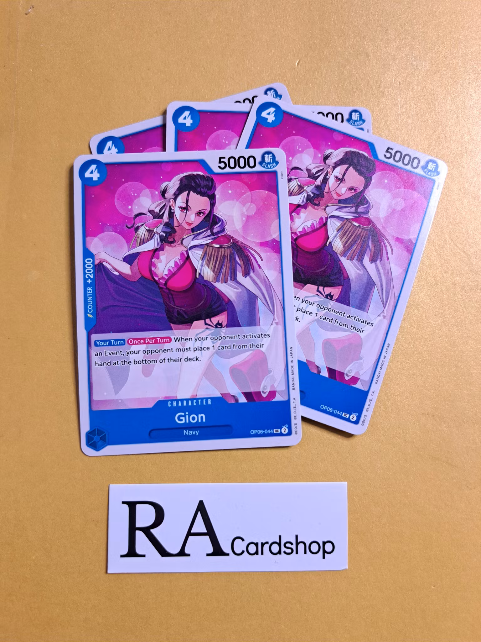 Gion Uncommon Playset OP06-044 Wings of the Captain OP06 One Piece Card Game