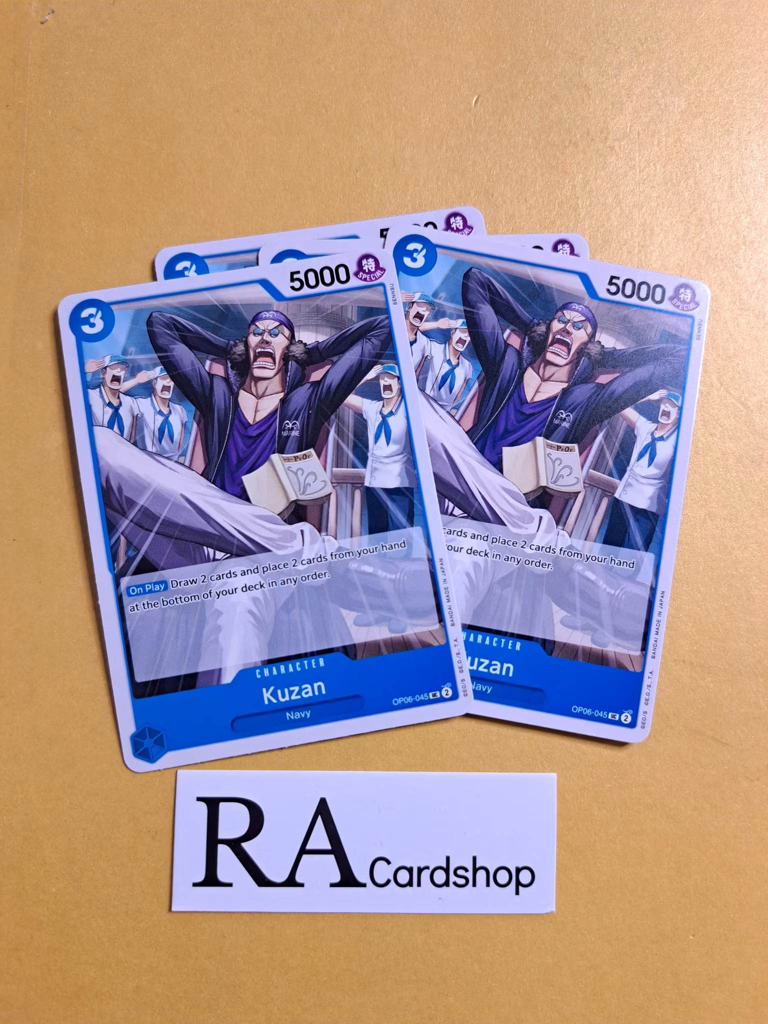 Kuzan Uncommon Playset OP06-045 Wings of the Captain OP06 One Piece Card Game