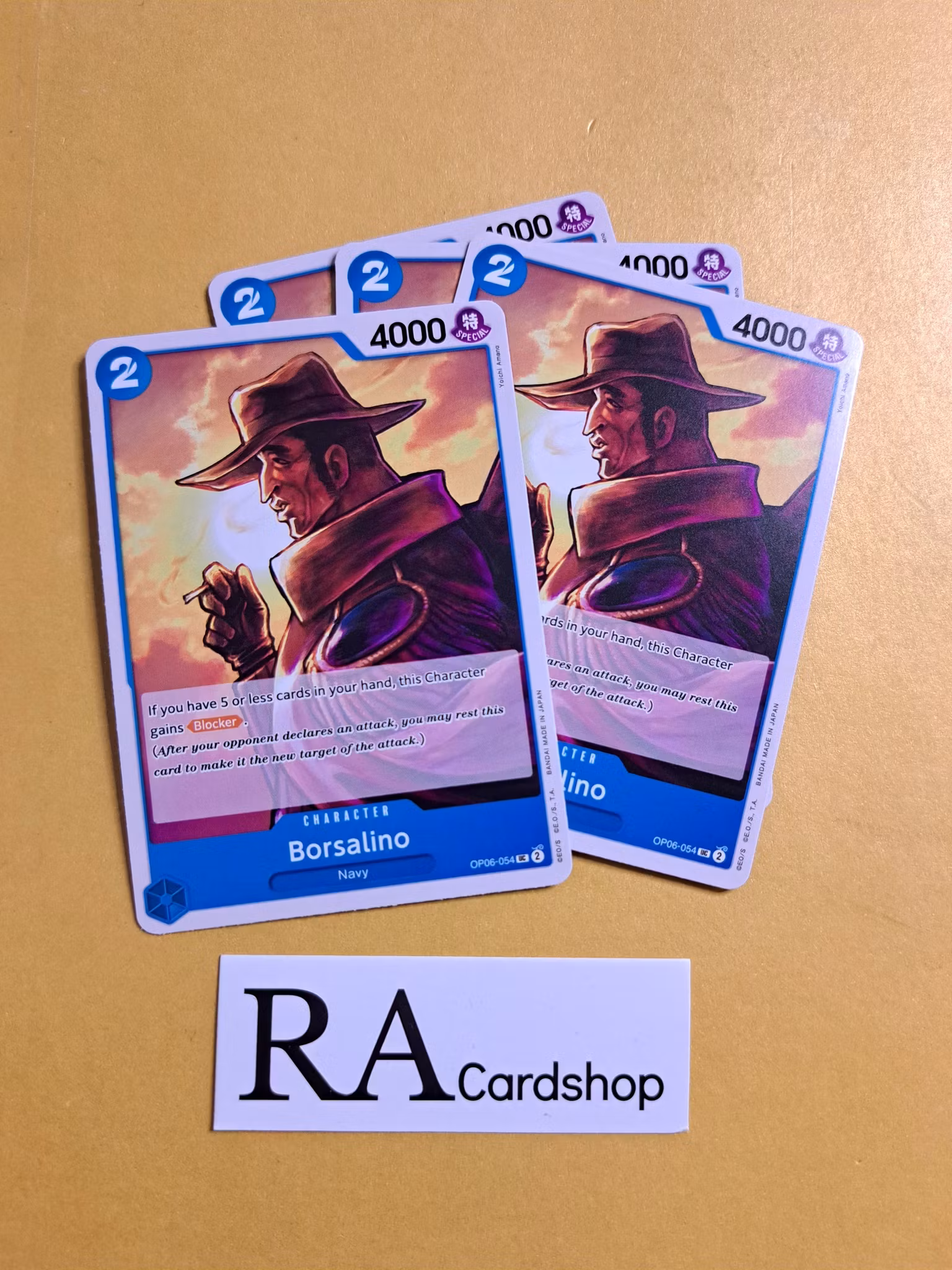 Borsalino Uncommon Playset OP06-054 Wings of the Captain OP06 One Piece Card Game