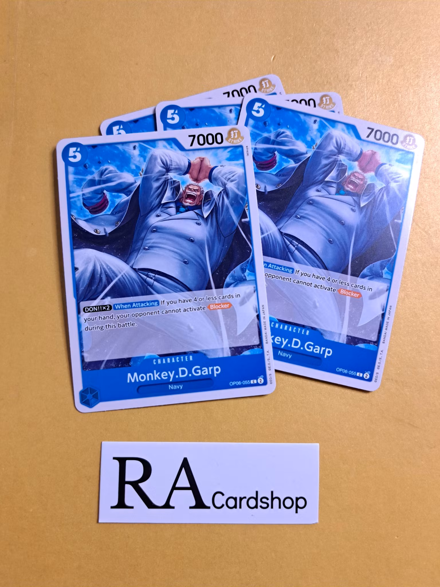 Monkey.D.Garp Common Playset OP06-055 Wings of the Captain OP06 One Piece Card Game