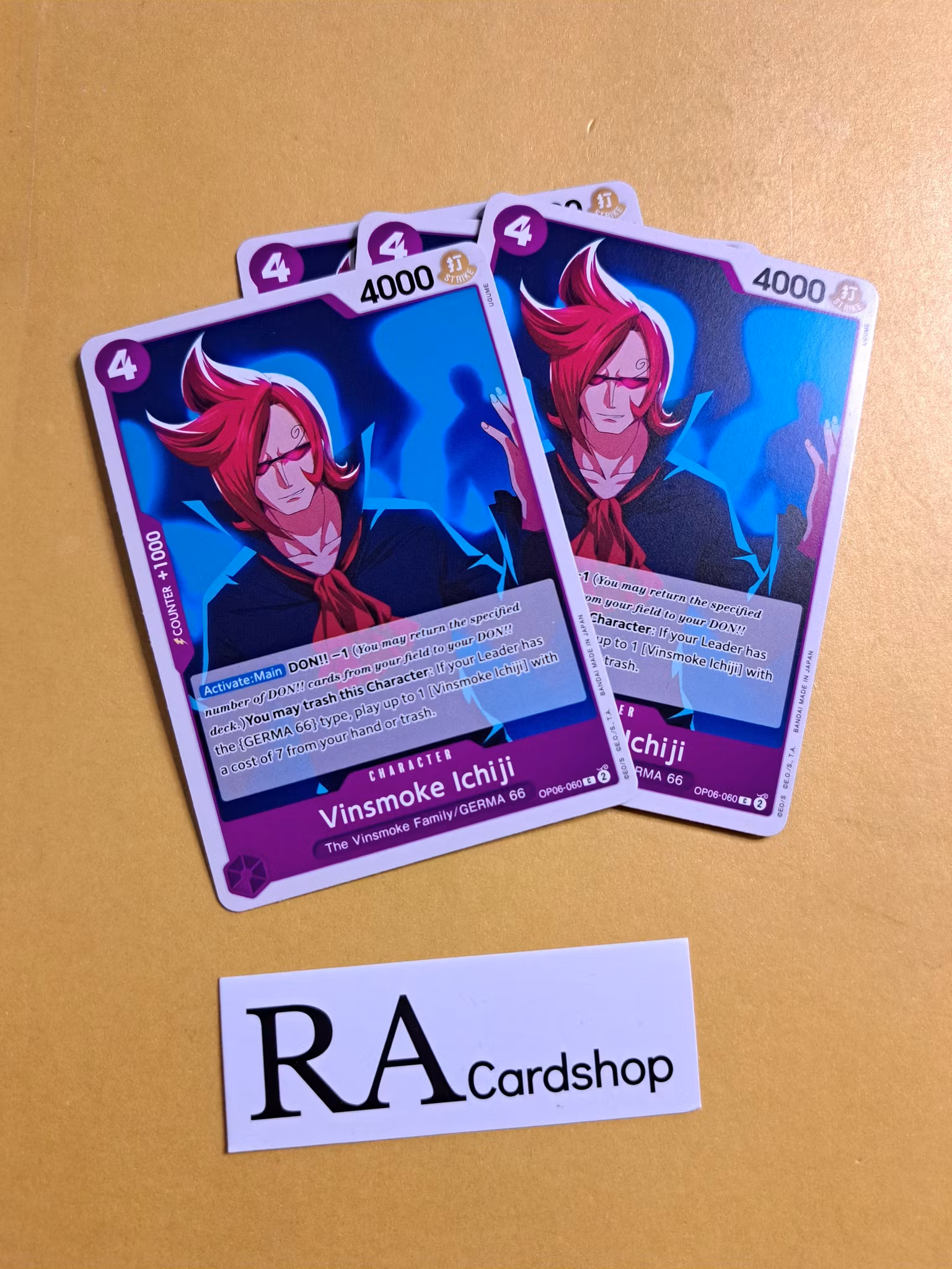 Vinsmoke Ichinji Common Playset OP06-060 Wings of the Captain OP06 One Piece Card Game