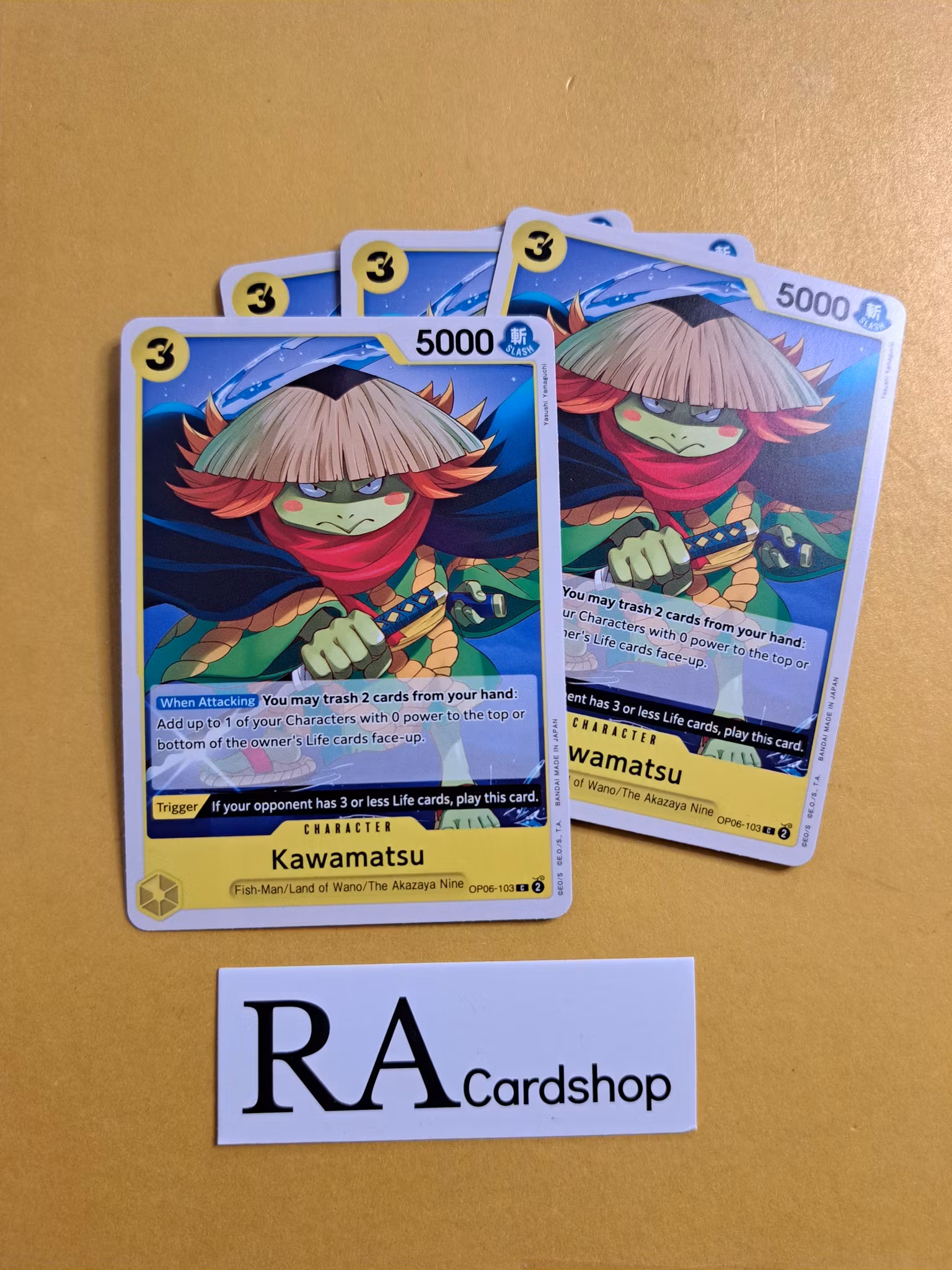 Kawamatsu Common Playset OP06-103 Wings of the Captain OP06 One Piece Card Game