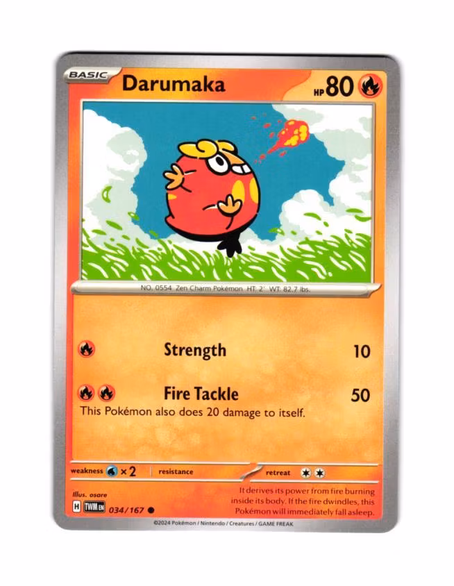 Darumaka Common 034/167 Twilight Masquerade Pokemon